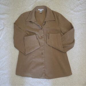 Notations Tan Button Down Shirt
